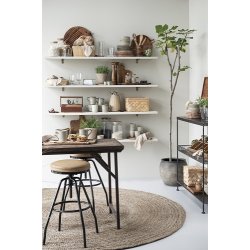 Ib Laursen Tapasbrt med lder snor olieret akacietr 25x29cm.