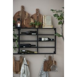 Ib Laursen Tapasbrt med lder snor olieret akacietr 25x29cm.