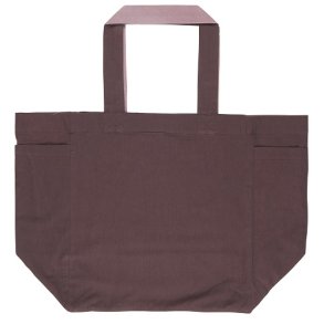 Ib Laursen Taske vendbar aubergine udvendig/rose indvendig