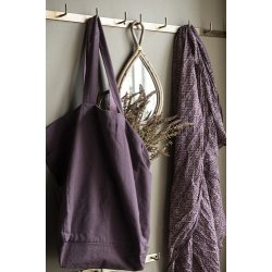 Ib Laursen Taske vendbar aubergine udvendig/rose indvendig