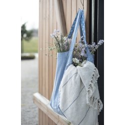 Ib Laursen Taske vendbar bl m/striber