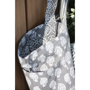 Ib Laursen Taske vendbar gr m/mnster