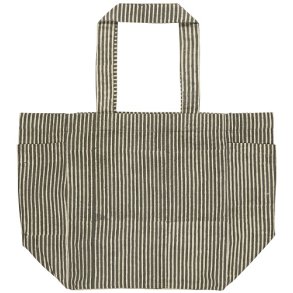 Ib Laursen Taske vendbar mrkegr m/striber