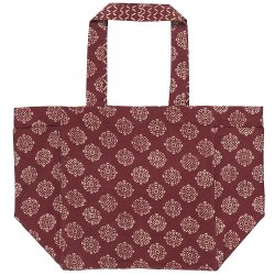 Ib Laursen Taske vendbar rd m/blokmnster