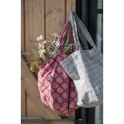 Ib Laursen Taske vendbar rd m/blokmnster