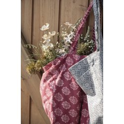 Ib Laursen Taske vendbar rd m/blokmnster