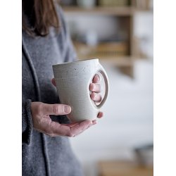 Bloomingville - Taupe Krus, Gr, Stentj