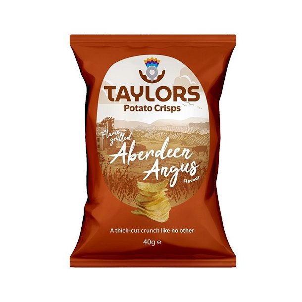  Taylor Flammed angus chips (Brun) 40 g.