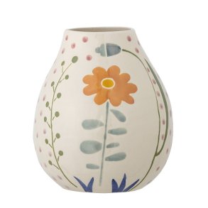 Bloomingville Taza Vase, Natur, Stentj - 17 cm