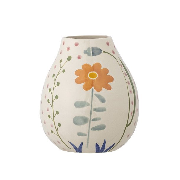 Bloomingville Taza Vase, Natur, Stentj - 17 cm