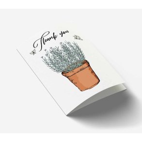 Mouse & Pen - Thank you kort -  lille  A7 Kort