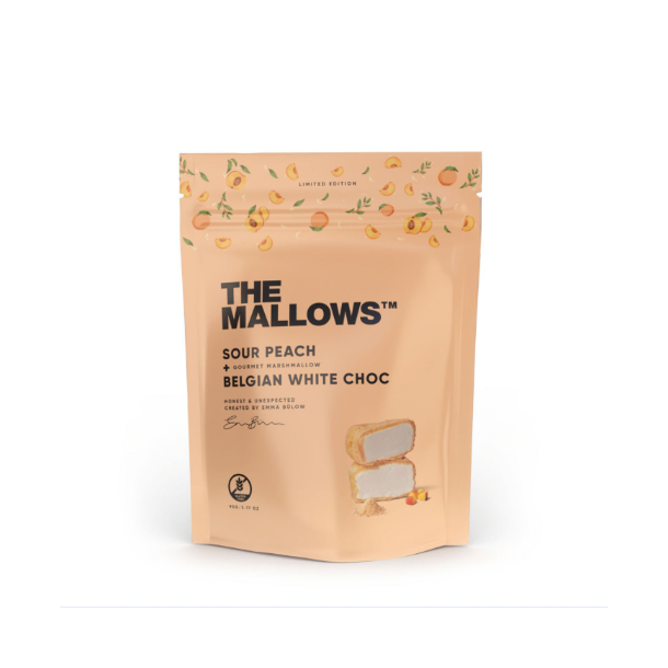 The Mallows - Sour Peach &amp; White Chocolate 90G