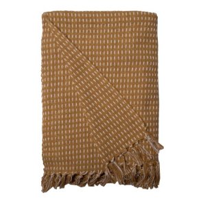 AU MAISON Plaid - tppe - Throws-Straight-Mustard, 130x180 cm