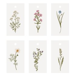 Ib Laursen Til/fra kort 6 ass blomstermotiver