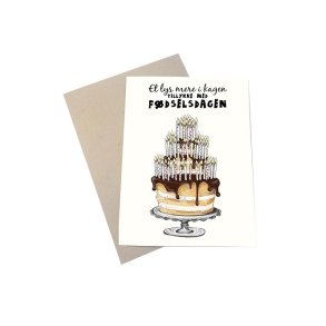 Mouse & Pen A6 - Et lys mere i kagen - tillykke med fdselsdagen