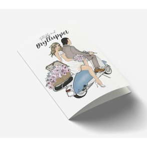  Mouse & Pen  - Tillykke med Brylluppet - lille a7 kort