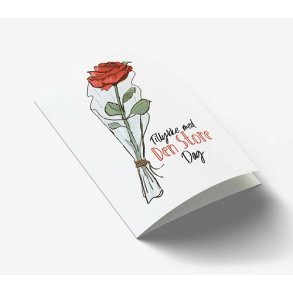  Mouse & Pen - Tillykke med den store dag -  lille  A7 Kort