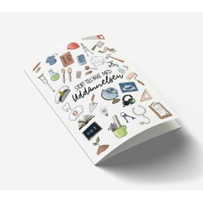 Mouse & Pen -Tillykke med uddannelsen -  lille  A7 Kort