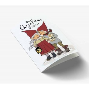 Mouse & Pen  -Tiny Elvers Best Christmas Whishes. lille A7 kort