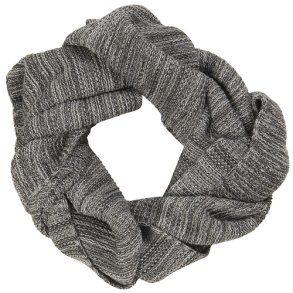 Ib Laursen - Trklde gr melange strikket 25x160cm