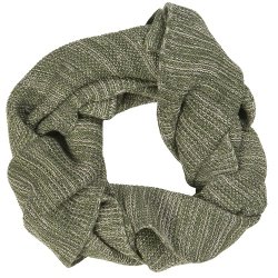 Ib Laursen - Trklde grn melange strikket 25x160cm