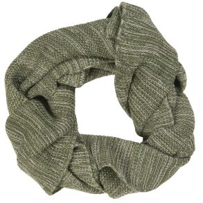 Ib Laursen - Trklde grn melange strikket 25x160cm