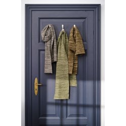 Ib Laursen - Trklde oliven-gylden strikket 25x160cm