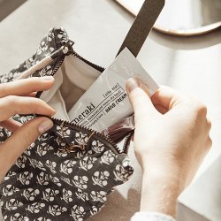 Meraki - Makeup pung, Lutea, Rhvid og gr - lngde - 21 cm