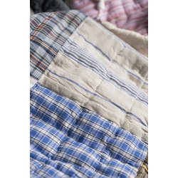 Ib Laursen Toilettaske UNIKA quiltet patchwork med indvendige lommer