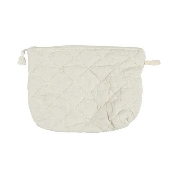 Ib Laursen Toilettaske quiltet butter cream