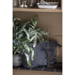 Ib Laursen Toilettaske quiltet historical blue