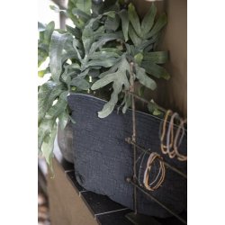 Ib Laursen Toilettaske quiltet historical blue