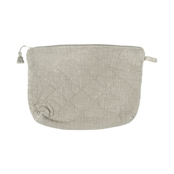 Ib Laursen Toilettaske quiltet linen