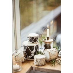 Ib Laursen Tromme mini mrkebrun