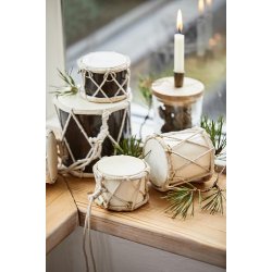 Ib Laursen Tromme mini mrkebrun