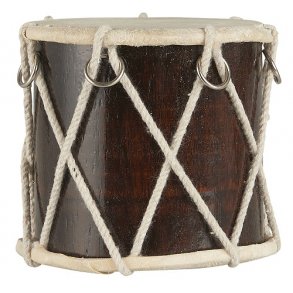 Ib Laursen Tromme mrkebrun 10 cm hj 