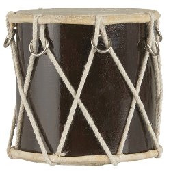 Ib Laursen Tromme mrkebrun 12 cm hj 