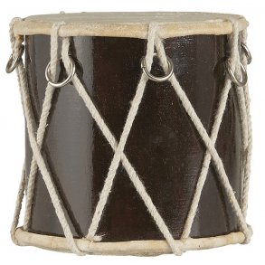 Ib Laursen Tromme mrkebrun 12 cm hj 