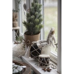 Ib Laursen Tromme mrkebrun 12 cm hj 