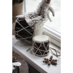 Ib Laursen Tromme mrkebrun 7 cm hj 