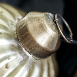 House Doctor - Julepynt, Twist, Mat guld - 8 diameter