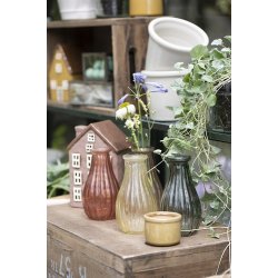 Ib Laursen Vase Anemone rillet 4 ass farver UNIKA varierende strrelser, 1 stk