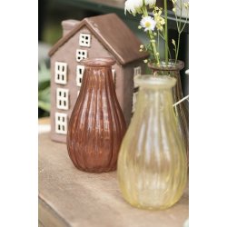 Ib Laursen Vase Anemone rillet 4 ass farver UNIKA varierende strrelser, 1 stk