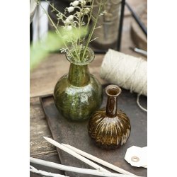 Ib Laursen - Vase med riller 4 ass farver UNIKA 10,5 cm. 1 stk.