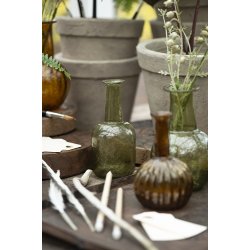 Ib Laursen - Vase med riller 4 ass farver UNIKA 10,5 cm. 1 stk.