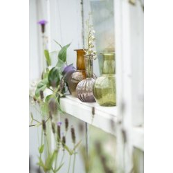 Ib Laursen - Vase med riller 4 ass farver UNIKA 10,5 cm. 1 stk.