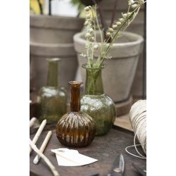 Ib Laursen - Vase med riller 4 ass farver UNIKA 10,5 cm. 1 stk.