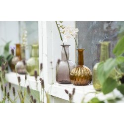 Ib Laursen - Vase med riller 4 ass farver UNIKA 10,5 cm. 1 stk.