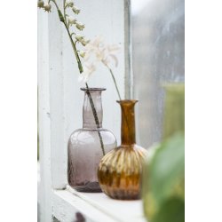 Ib Laursen - Vase med riller 4 ass farver UNIKA 10,5 cm. 1 stk.