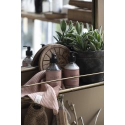 Ib Laursen Vaskeklud ALTUM strikket 27x27 cm rd/brun